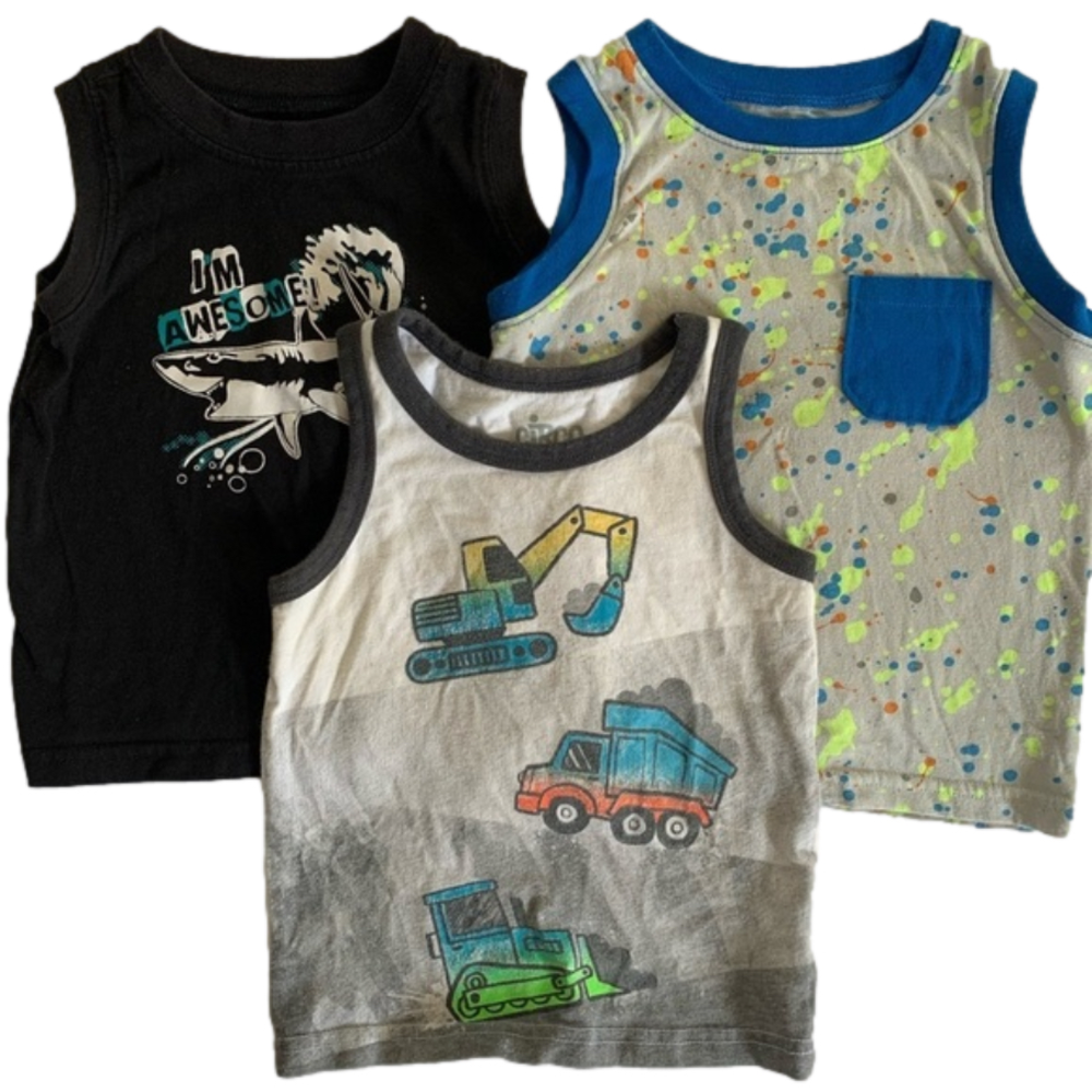 Circo Wonderkids 3 Tank Top Shirt Bundle Size 2T
